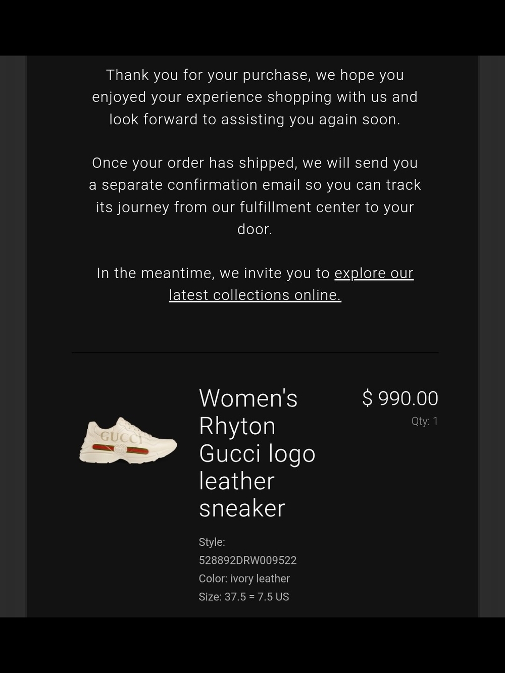 Gucci Cream Leather Sneakers with Green-Red Web - Picture 12 of 12